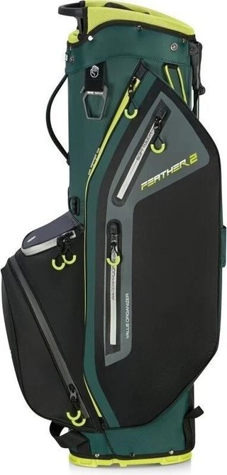 Big Max Dri Lite Feather 2 stand bag, forest green/black/lime