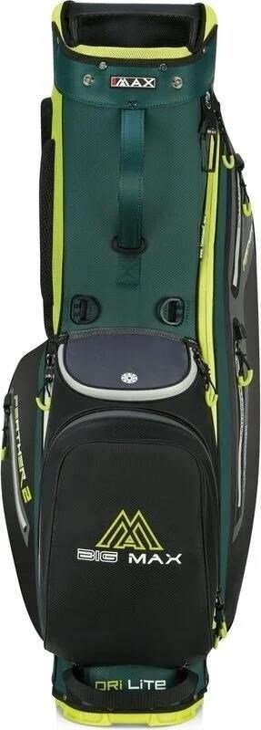 Big Max Dri Lite Feather 2 stand bag, forest green/black/lime