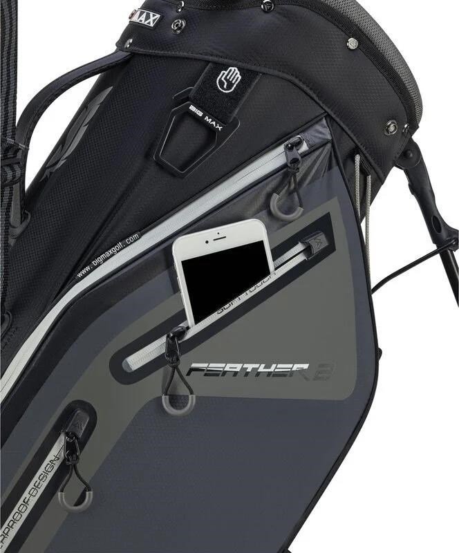 Big Max Dri Lite Feather 2 stand bag, grigio/nero