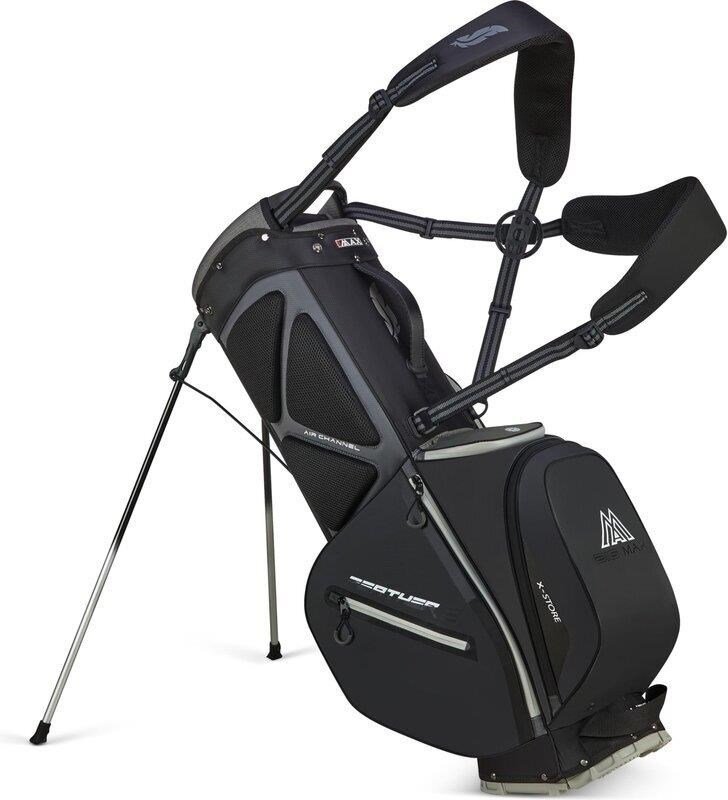 Big Max Dri Lite Feather 2 stand bag, grigio/nero