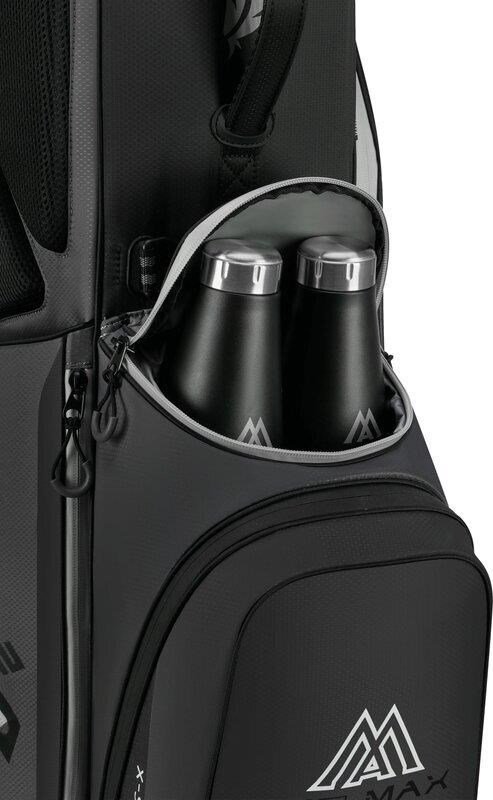 Big Max Dri Lite Feather 2 stand bag, grigio/nero