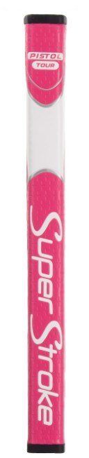 SuperStroke Zenergy Pistol GT Tour grip per putter, rosa/bianco
