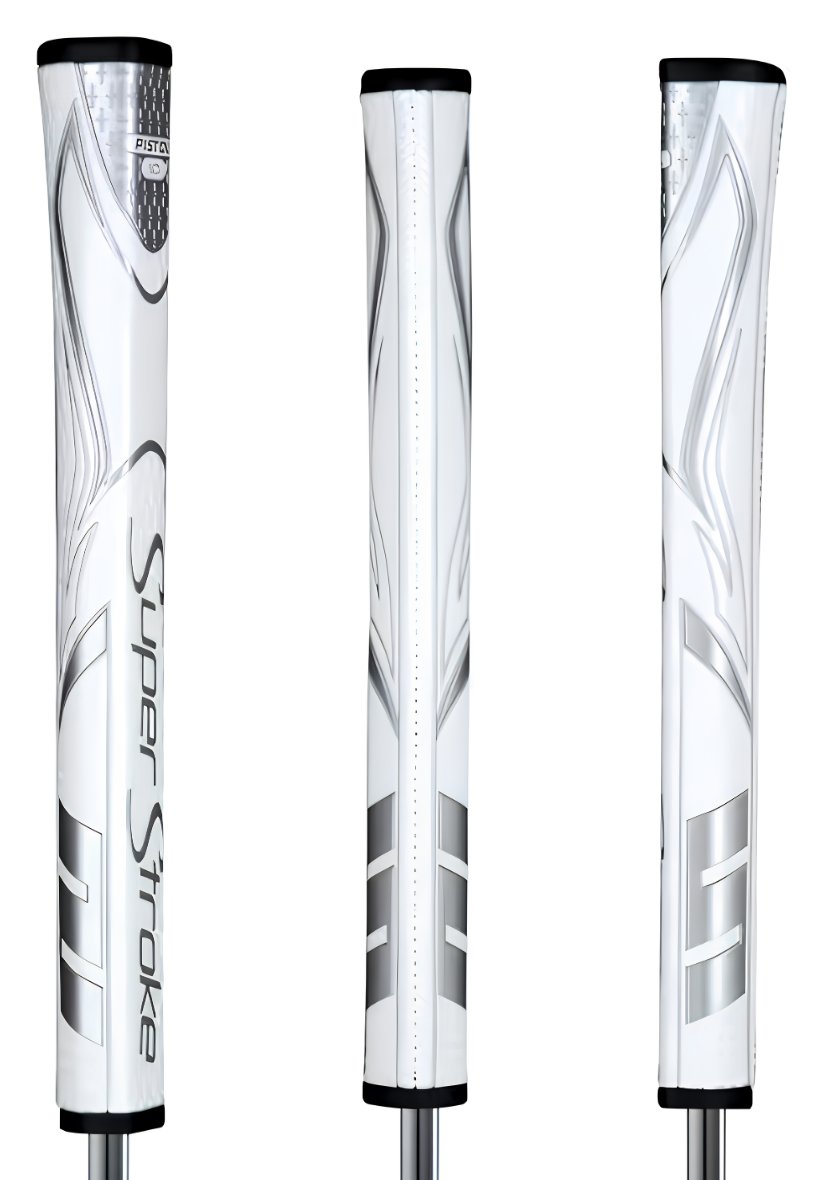 SuperStroke Zenergy Pistol GT 1.0 grip per putter, bianco/argento