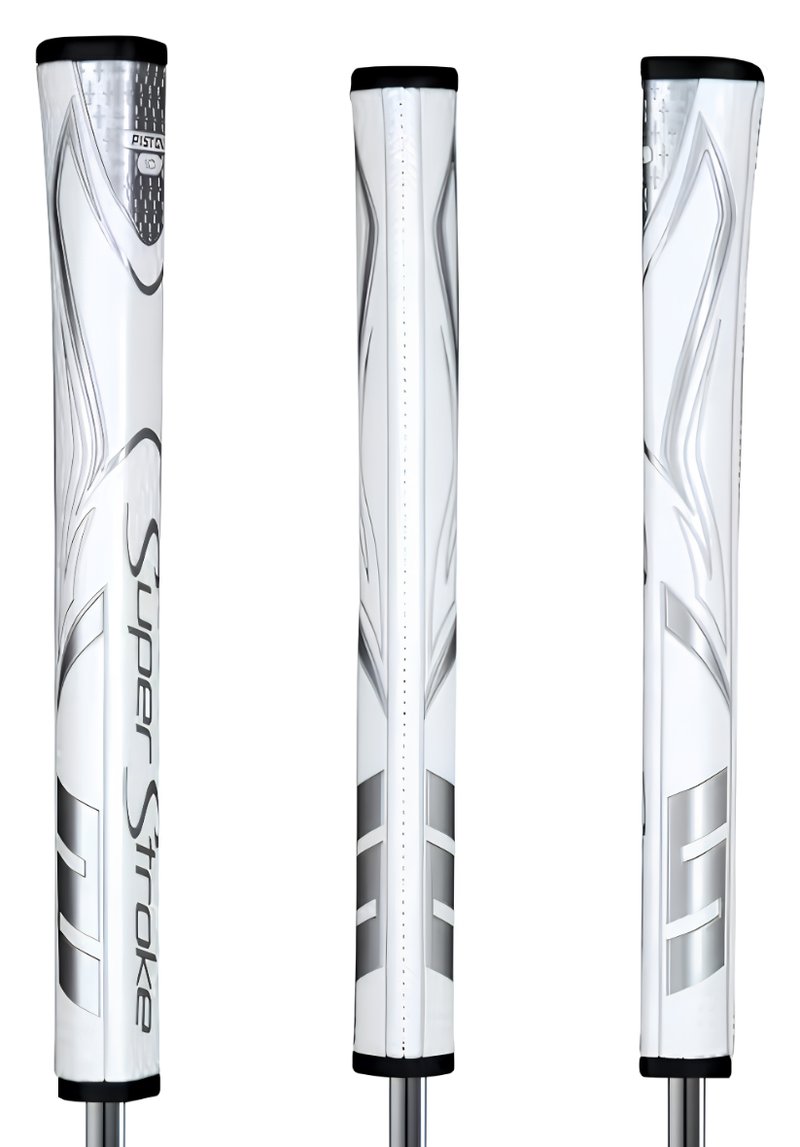 SuperStroke Zenergy Pistol GT 1.0 grip per putter, bianco/argento
