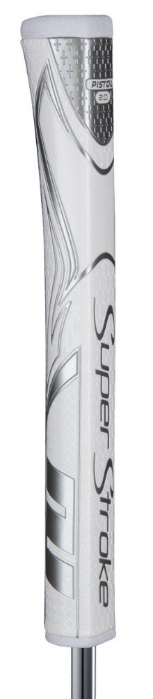 SuperStroke Zenergy Pistol GT 2.0 grip per putter, bianco/argento