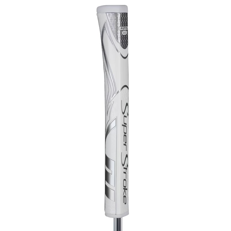 SuperStroke Zenergy Pistol GT 2.0 grip per putter, bianco/argento