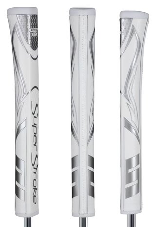 SuperStroke Zenergy Pistol GT 2.0 grip per putter, bianco/argento