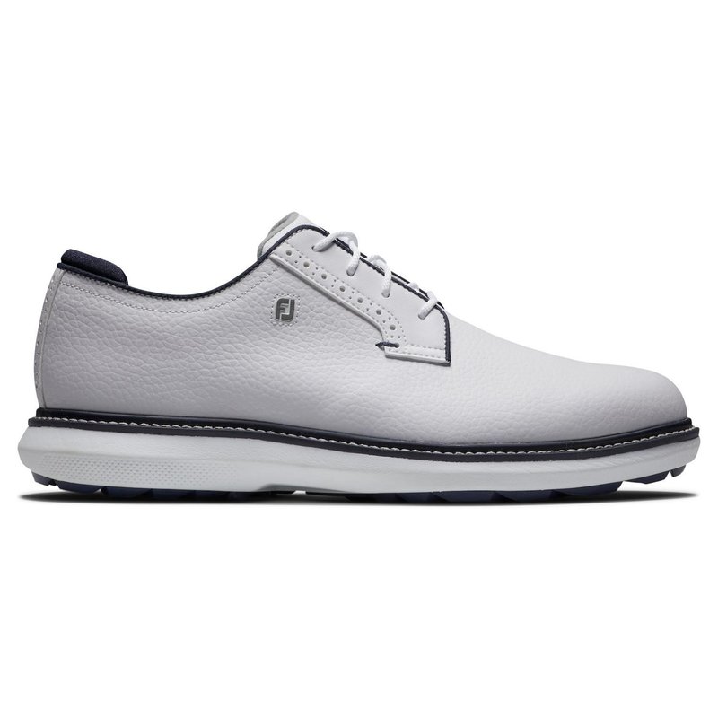 FootJoy Traditions Blucher Spikeless scarpe da golf uomo, bianche