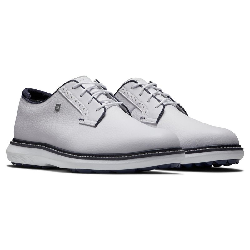 FootJoy Traditions Blucher Spikeless scarpe da golf uomo, bianche