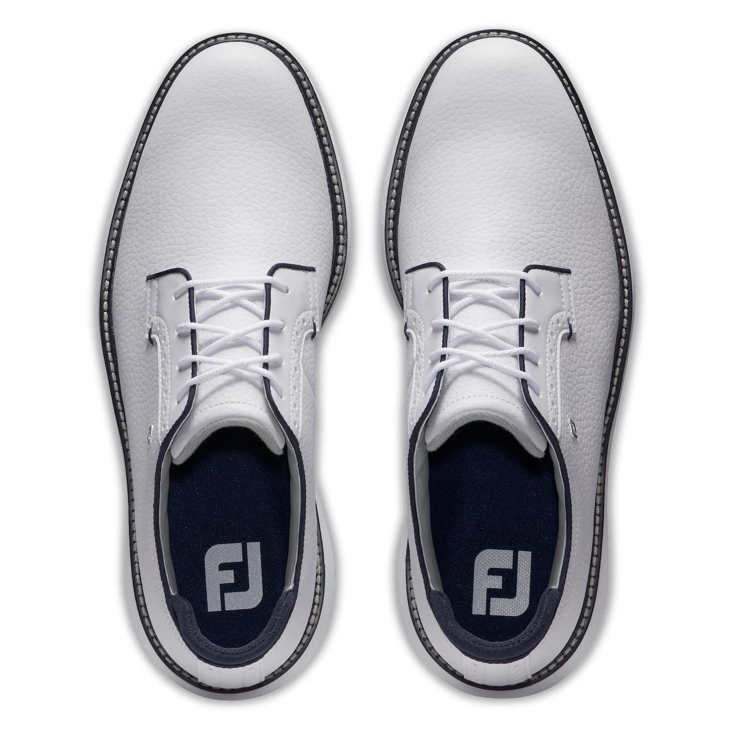 FootJoy Traditions Blucher Spikeless scarpe da golf uomo, bianche