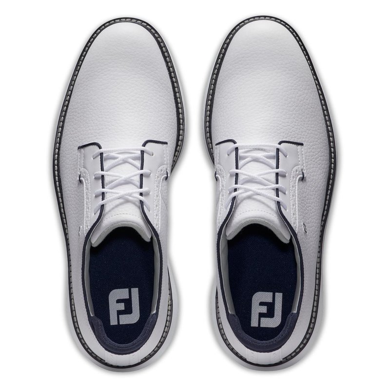 FootJoy Traditions Blucher Spikeless scarpe da golf uomo, bianche