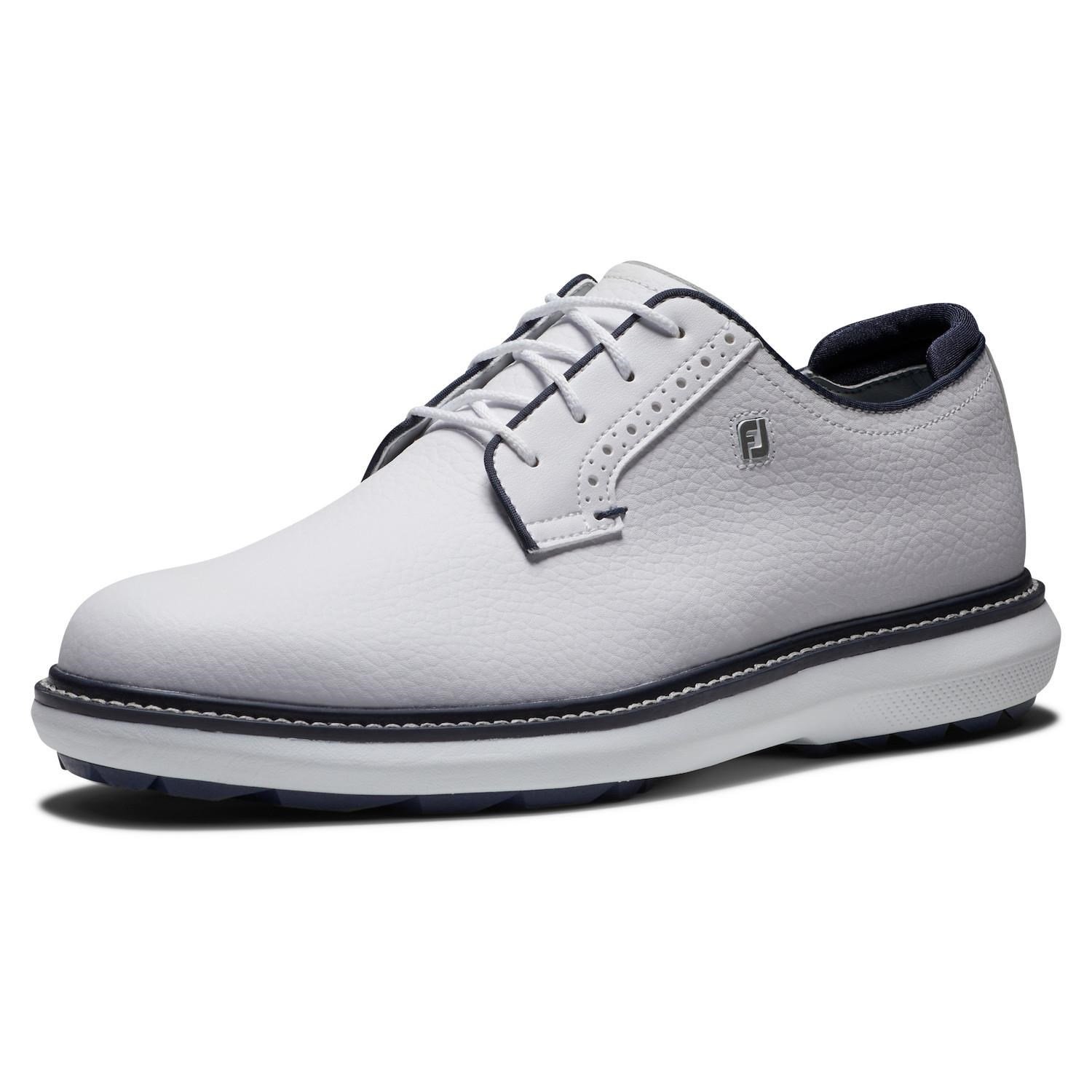 FootJoy Traditions Blucher Spikeless scarpe da golf uomo, bianche