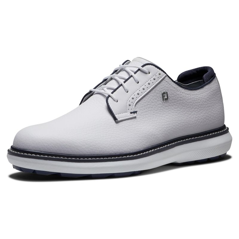 FootJoy Traditions Blucher Spikeless scarpe da golf uomo, bianche