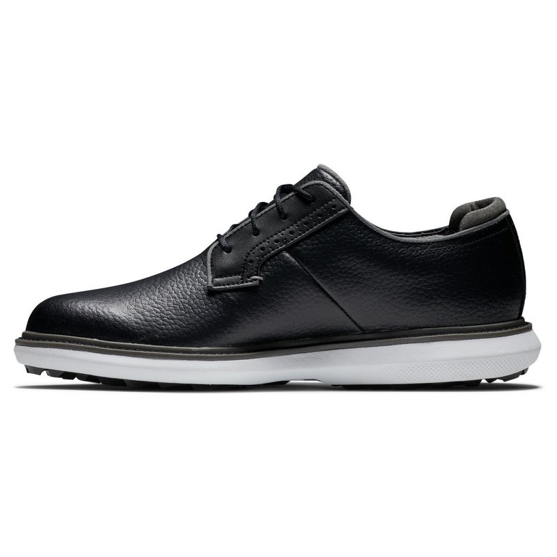 FootJoy Traditions Blucher scarpe da golf da uomo, nero/grigio/bianco blucher