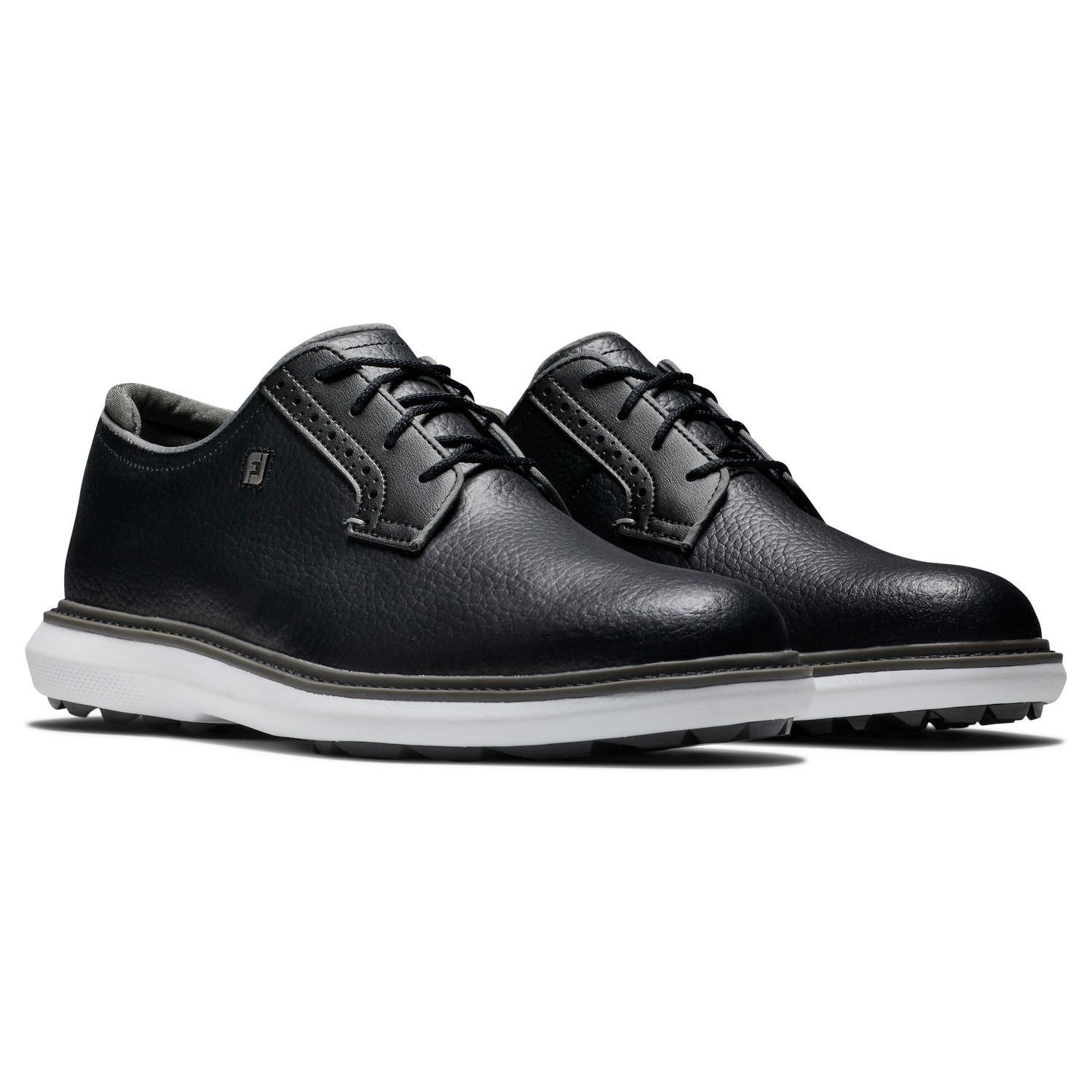 FootJoy Traditions Blucher scarpe da golf da uomo, nero/grigio/bianco blucher