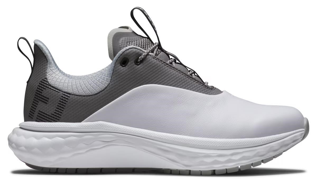 FootJoy Quantum Leather scarpe da golf donna, bianco/grigio