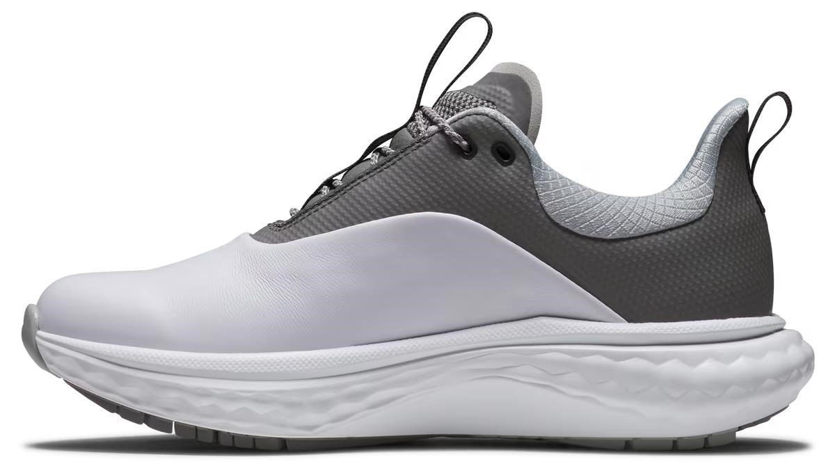 FootJoy Quantum Leather scarpe da golf donna, bianco/grigio