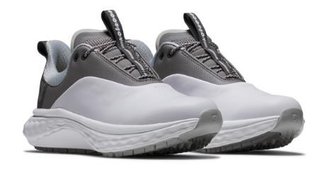 FootJoy Quantum Leather scarpe da golf donna, bianco/grigio