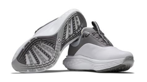 FootJoy Quantum Leather scarpe da golf donna, bianco/grigio