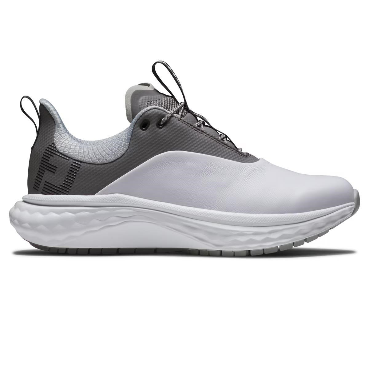 FootJoy Quantum Leather scarpe da golf donna, bianco/grigio