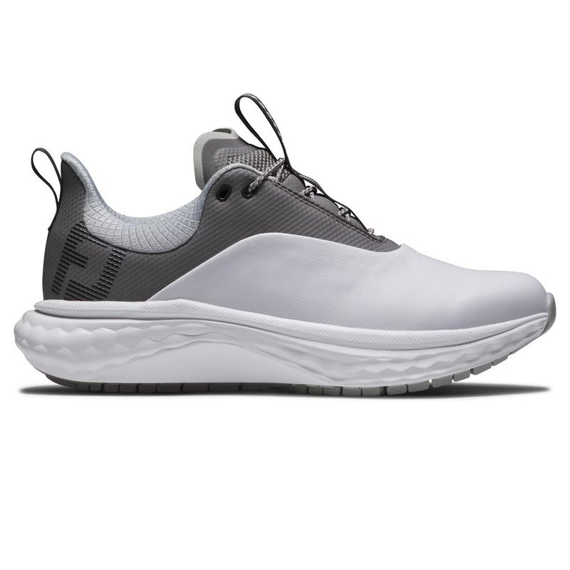 FootJoy Quantum Leather scarpe da golf donna, bianco/grigio