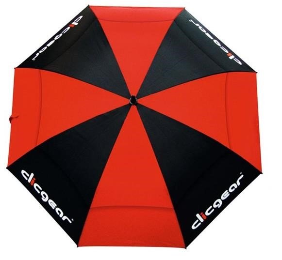 Clicgear Double Canopy ombrello da golf 68", nero/rosso
