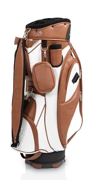JuCad Style cart bag, marrone/bianco