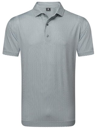 FootJoy Houndstooth Geo Lisle polo uomo, grigio