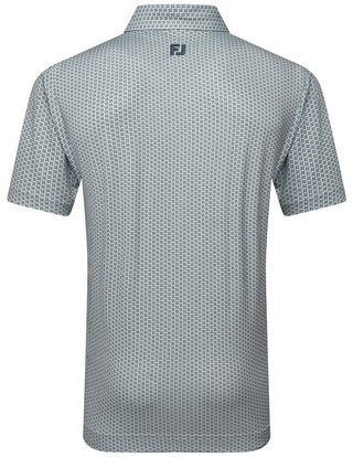 FootJoy Houndstooth Geo Lisle polo uomo, grigio