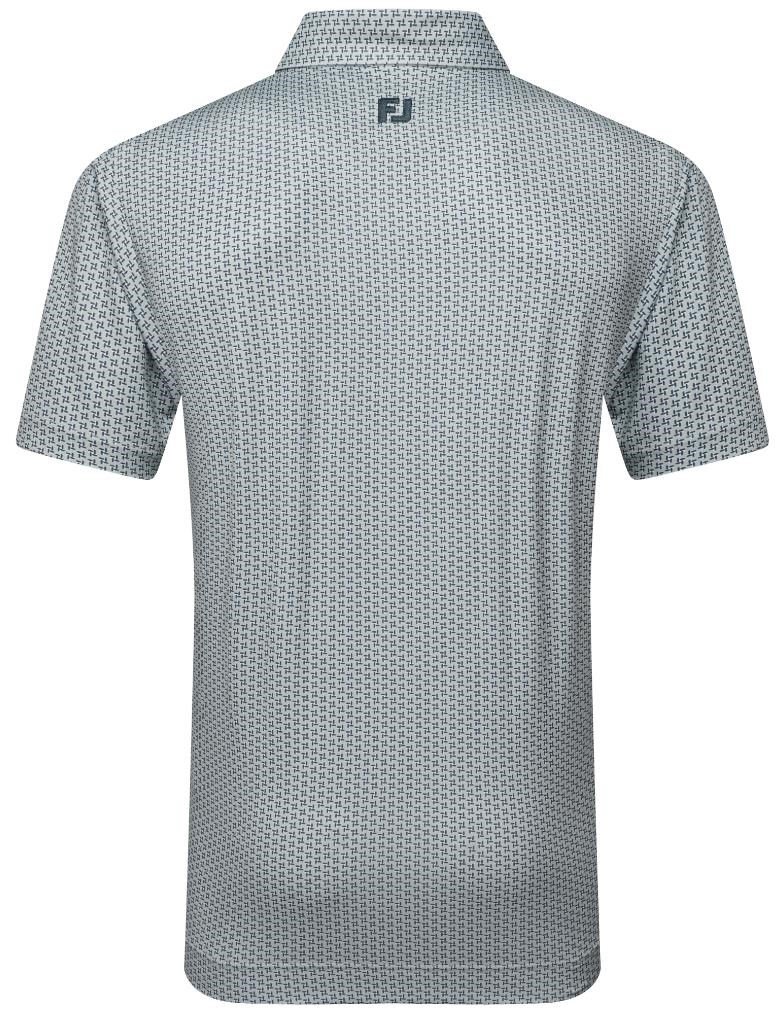 FootJoy Houndstooth Geo Lisle polo uomo, grigio