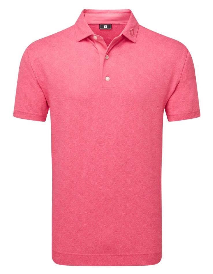 FootJoy Speckle Print Pique polo da uomo, pink lemonade