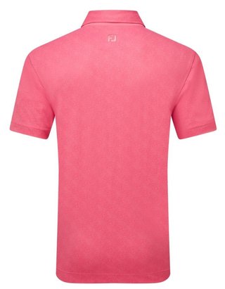 FootJoy Speckle Print Pique polo da uomo, pink lemonade