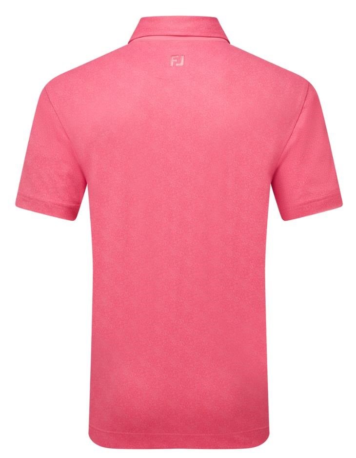 FootJoy Speckle Print Pique polo da uomo, pink lemonade