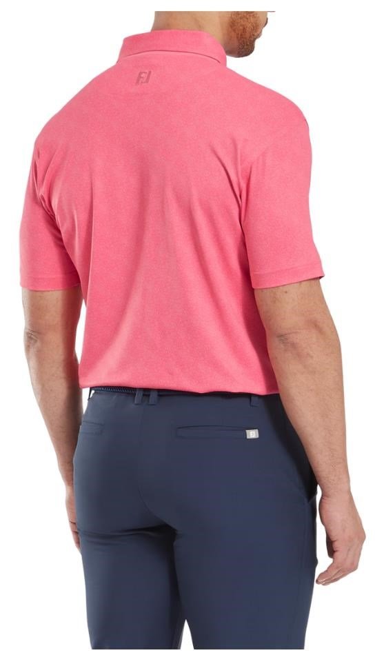FootJoy Speckle Print Pique polo da uomo, pink lemonade