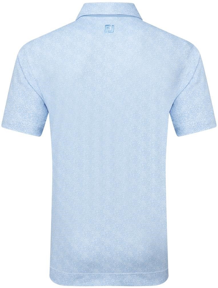 FootJoy Speckle Print Pique polo da uomo, blue jay/white