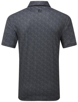 FootJoy Speckle Print Pique polo da uomo, nero/flint