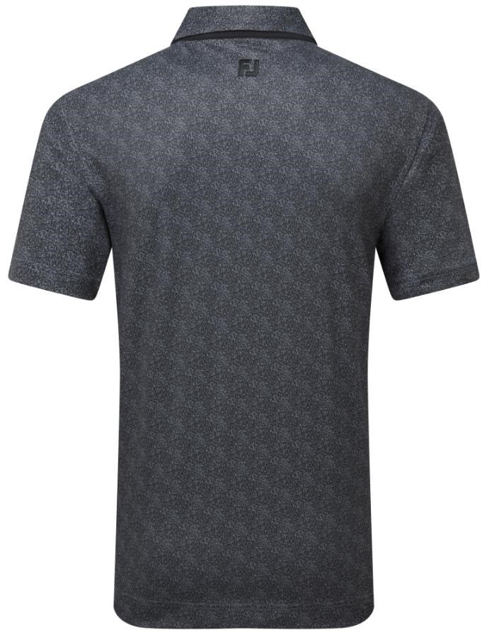FootJoy Speckle Print Pique polo da uomo, nero/flint