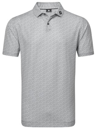 FootJoy Bounce Print Pique polo da uomo, grigio