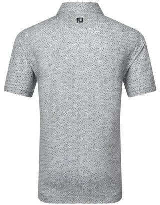 FootJoy Bounce Print Pique polo da uomo, grigio