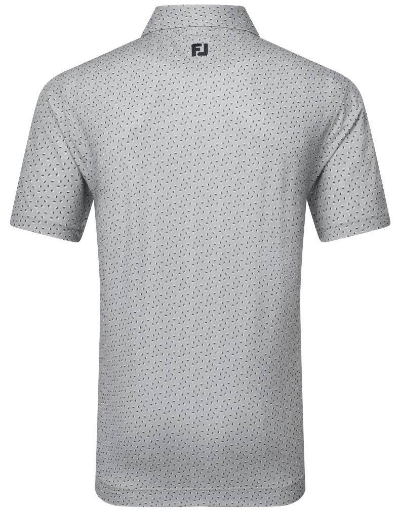 FootJoy Bounce Print Pique polo da uomo, grigio