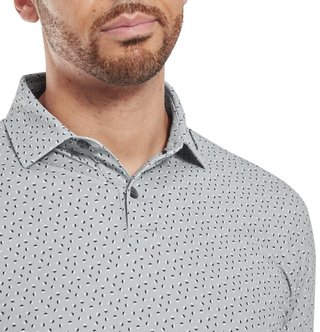 FootJoy Bounce Print Pique polo da uomo, grigio