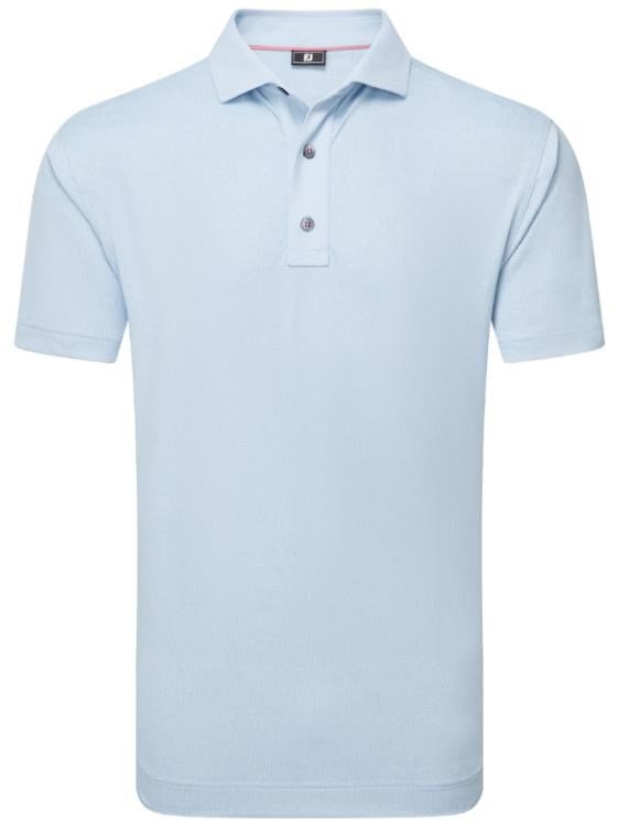FootJoy Etched Texture Print Lisle polo da uomo, skyway