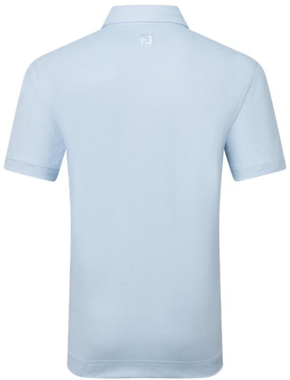 FootJoy Etched Texture Print Lisle polo da uomo, skyway