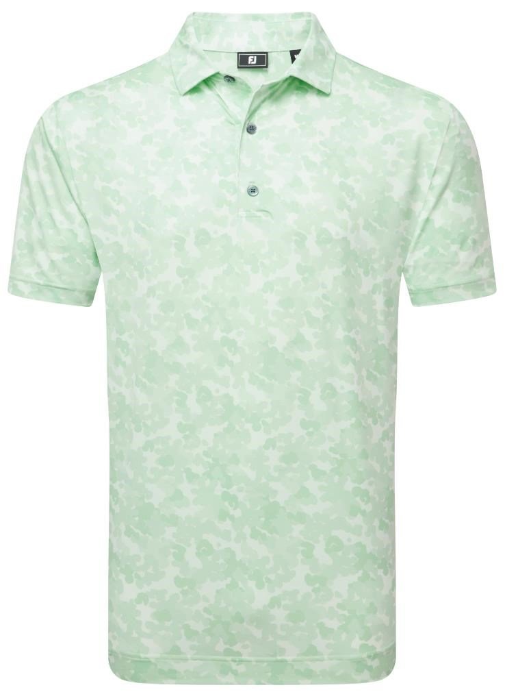 FootJoy Pop Camo Lisle polo da uomo, pistachio