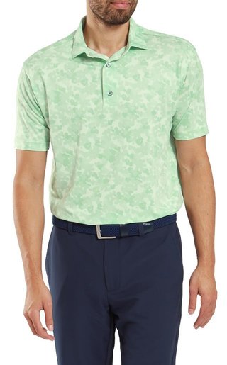 FootJoy Pop Camo Lisle polo da uomo, pistachio