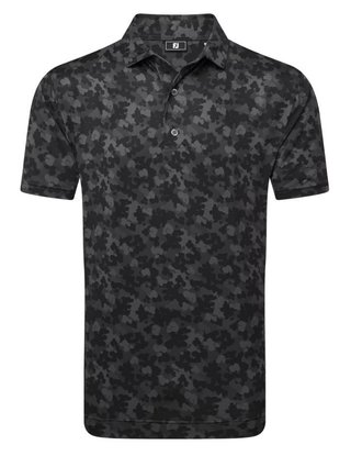 FootJoy Pop Camo Lisle polo da uomo, nero