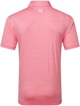 FootJoy Heather Lisle with Trim polo da uomo, pink lemonade heather