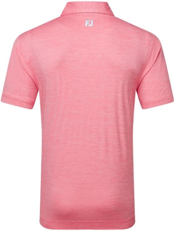 FootJoy Heather Lisle with Trim polo da uomo, pink lemonade heather