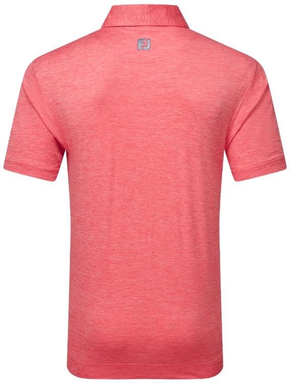 FootJoy Heather Lisle with Trim polo uomo, hibiscus heather