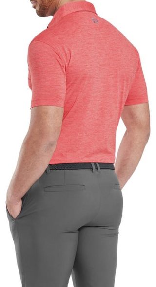 FootJoy Heather Lisle with Trim polo uomo, hibiscus heather
